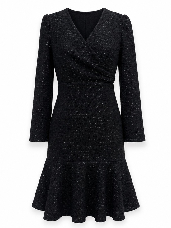 Romantic & Luxury Dresses & Skirts - NWT Romantic & Luxury Chic Line Tinsel Holiday Dress